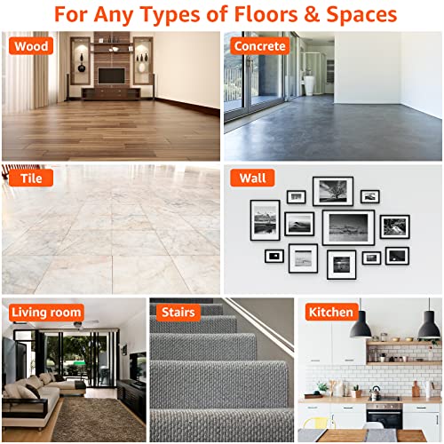 ZONGOOL 12PCS Rug Tape Non Slip Rug Pad Grippers Double Sided Carpet Tape - color: White