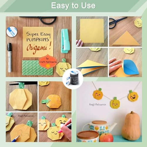 Double Sided Adhesive Pads, 80 Pcs 2mm Double Dided Tape Waterproof Mounting Tape for Home Décor & DIY Art Crafts Supplies Strong Pad Mounting Adhesive (Not for Foam Panels) (THK: 2mm)