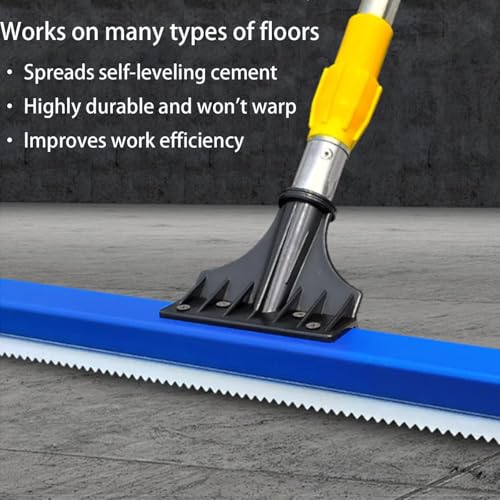 2 Pack 20 Inch Teeth Notched Squeegee, Epoxy Floor Squeegee with 0.16 Inch Teeth for Self Leveling Cement Urethane Epoxy, Lightweight Epoxy & Urethane Flooring Tool