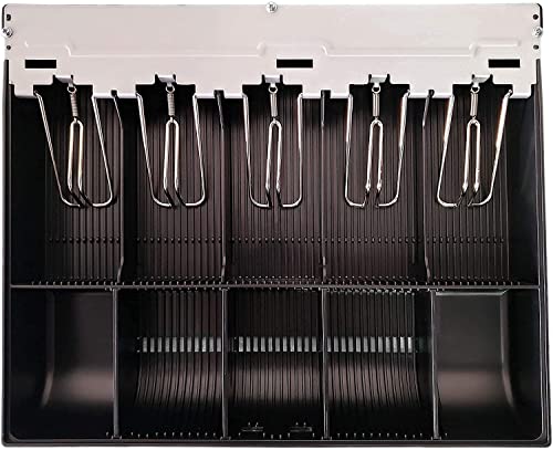 HK SYSTEMS SAM4S Cash Drawer Insert Money Tray Metal Wire Gripper 57 with 160key Wet Cover, 5 Bills and 5 Coins (Bundle) - size: Tray-57M + 160 Key