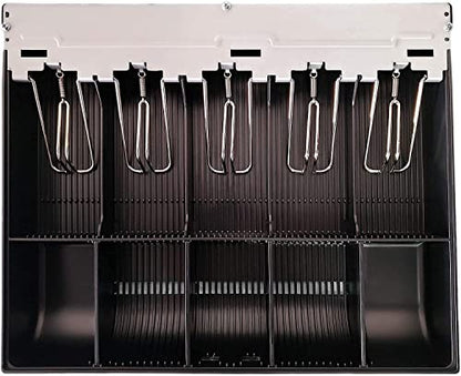 HK SYSTEMS SAM4S Cash Drawer Insert Money Tray Metal Wire Gripper 57 with 160key Wet Cover, 5 Bills and 5 Coins (Bundle) - size: Tray-57M + 160 Key