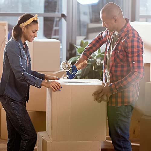 Amazon Basics Strong Adhesive Packing Tape for Moving Boxes, Shipping and Sealing, Clear, 1.88" x 109 Yards, 6-Pack, Total 654 Yards - size: 1.88"W x 109 Yards Pack of 6