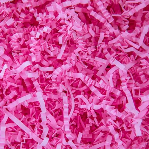 Caleihd Crinkle Cut Paper Shred Filler Gift Cushion Streamer Pink - color: Pink