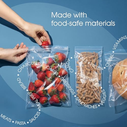 16" X 18" Large Zip Bags (100 Count) - 2 Mil Clear Reclosable - size: 16” X 18”