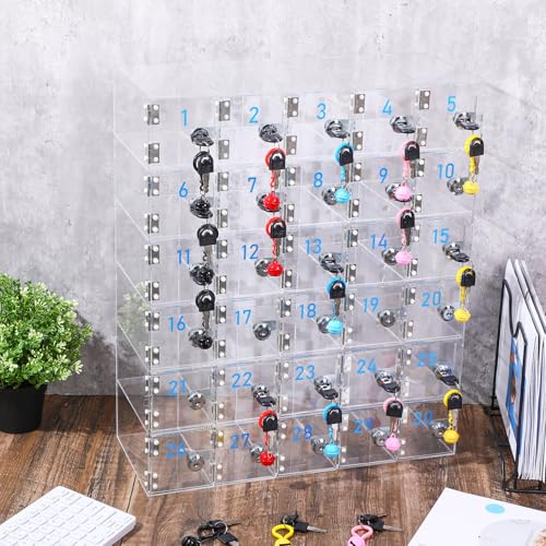 30 Slots Cell Phone Locker Box for Classroom Office Gym Factory - style: 30 Doors