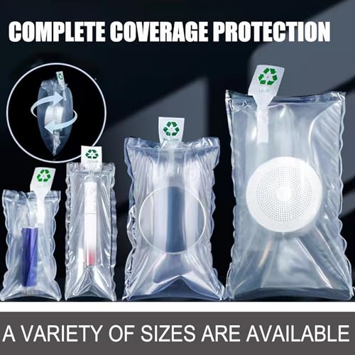 Miupoo Packaging Air Bags,Clear Plastic Inflatable Air Packaging Protector Bag with Free Pump Cushion,Air Inflatable Cushion Blocking Packaging Bag,4x6 Inches,50 Pieces - size: 4x6 Inches
