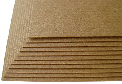 200 Sheets Chipboard 20pt (Point) 8 X 10 Inches Light Weight Frame|Photo Size .020 Caliper Thick Cardboard Craft|Ship Brown Kraft Paper Board - size: 8x10 - 200 Sheets