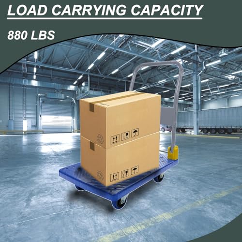 Foldable Platform Push Cart with 880 lbs Capacity