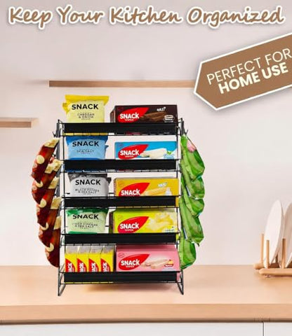 Candy Display Rack Countertop, 5 Tier Snack Organizer for Stores - size: 5 Tire