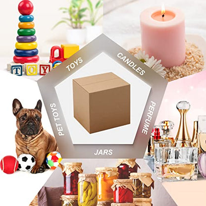 CRUGLA 40 Packs Shipping Boxes 6x6x6, Corrugated Cardboard Brown Mailing Box Bulk for Packing - size: 6x6x6 Inch