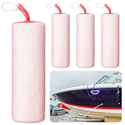 4 Pcs Bilge Socks 12" x 4" Oil Only Absorbent Socks for Boats