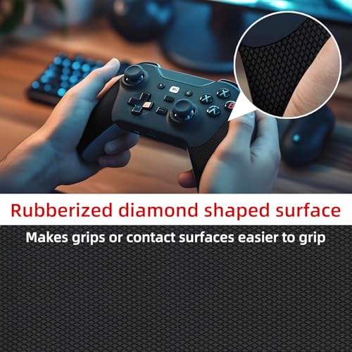 WELSTIK Rubber Grip Tape, Ultra Strong Sweat Absorbent Anti Slip Tape with Textured Adhesive for DIY Tools & Gadgets (Black, 2In x 16.4Ft) - size: 2inch*16.4ft