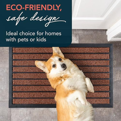 ubdyo Extra Durable Door Mat Outside Entrance (32" x 20", Bright Burgundy) - color: Bright Burgundy, size: 32'' x 20'' (Rectangular)