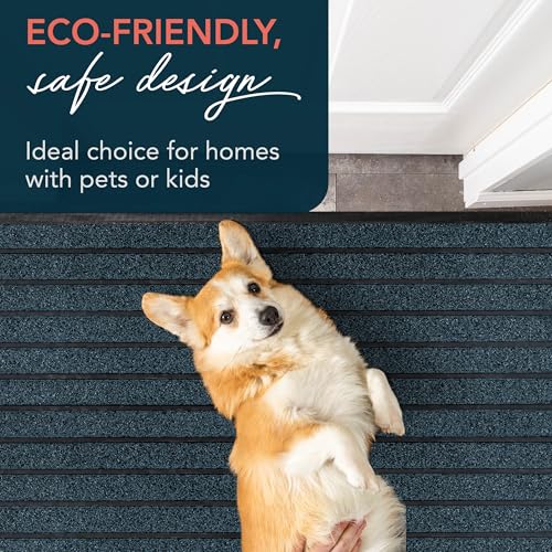 ubdyo Extra Durable Door Mat Outside Entrance (47" x 32", Bright Blue) - color: Bright Blue, size: 47" x 32" (Rectangular)