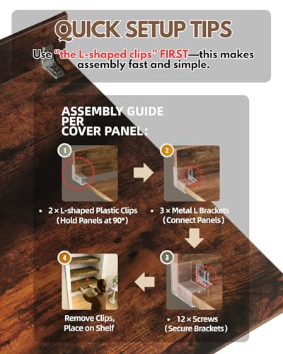 Wire Shelf Cover – Engineered Wood Wire Rack Covers for Shelves, Rustic Farmhouse Style for Pantry, Closet (5, 30" W × 12" D) - size: 30"W × 12"D