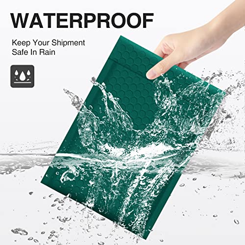 UCGOU Bubble Mailers 8.5x12" 40 Pack Usable Size 8.5x11" Green Shipping Bag - color: Green, size: 8.5x12" 40PC
