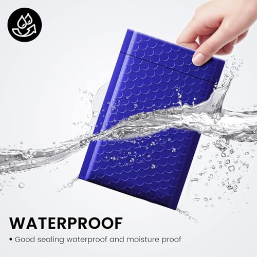 Fuxury Bubble Mailers Bulk 800Pcs 4x8" Royal Blue Shipping Padded Envelopes - color: Royal Blue, size: 4×8" 800PC