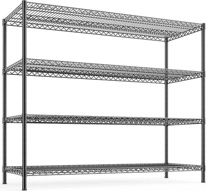 REIBII 4-Tier 2560LBS Heavy Duty Shelving,55.5"W Adjustable Storage Shelves - size: 55.5"H x 55.5"W x 18"D