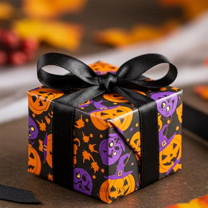 7/8in Polyester Black Satin Ribbon 50Yds Wedding Craft Gift Wrap - color: Black, size: 50 Yards