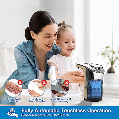 Automatic Soap Dispenser, 17oz Touchless Liquid Dish Soap Dispenser Kitchen - color: Champagne Gold