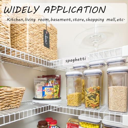 Shelf Label Holder 3"L x1"H 30Pcs Clip on 0.6"-0.8" Thick Shelves
