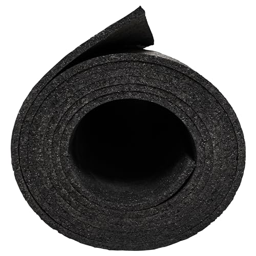 MSI Rubber Utility Mat 36in. x 60in. Black Non-Slip Floor Mat - size: 60"L x 36"W x 0.2"Th