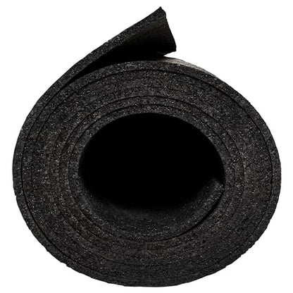 MSI Rubber Utility Mat 36in. x 60in. Black Non-Slip Floor Mat - size: 60"L x 36"W x 0.2"Th