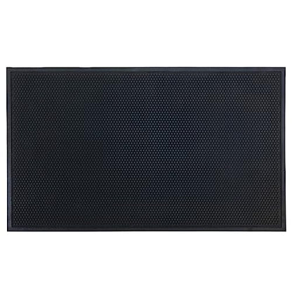 Guardian Easy Step Scraper 2X3 (23in x 35in) Indoor/Outdoor, Heavy-Duty, Solid Rubber Floor Mat,Black - size: 35"L x 23"W x 0.3"Th