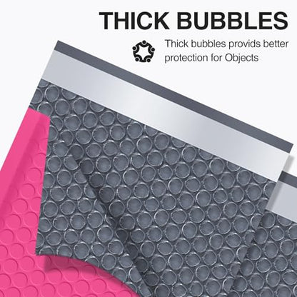 UCGOU Bubble Mailers 8.5x12" 40 Pack Usable Size 8.5x11" Hot Pink Padded - color: Hot Pink, size: 8.5x12" 40PC