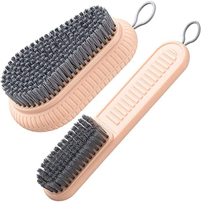 Cleaning Brush Soft Bristle Brush Laundry Scrub Brush Clothes & Shoes Brush - color: Pink