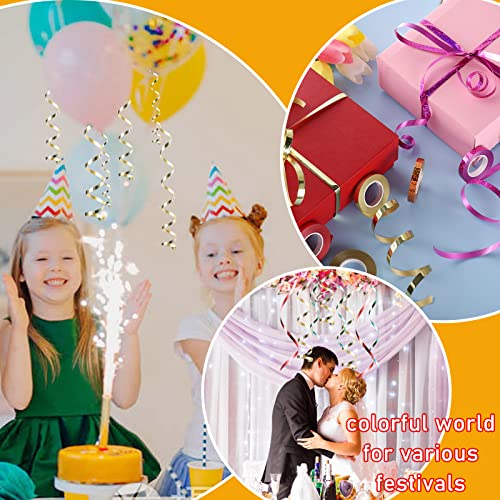 45 Roll Curling Ribbon for Gift Wrapping Shiny Ribbons Metallic Balloon Ribbon for Crafts Bows Presents Florist Wedding Party Festival Art Craft Decor, 11 Yards Per Roll, 3/16 Inch Wide 3/16" - Set3 - size: 3/16" - Set3