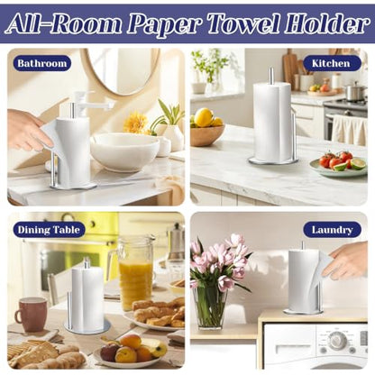 Sliver Paper Towel Holder, Countertop Paper Towel Holder (Silver-02) - color: Sliver-02