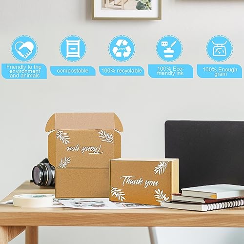 Shipping Boxes Inner Measurement 6x4x3 inches Brown Small Mailing Boxes 40 Pack Cardboard Corrugated Box Mailers