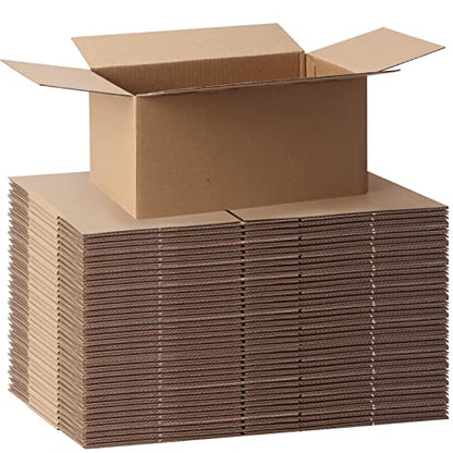 CRUGLA 40 Packs Shipping Boxes 8x6x4, Cardboard Boxes for Small Business, Corrugated Mailing Box Bulk for Packaging - size: 8x6x4 Inch