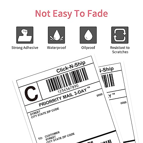 L Liked 1000 Direct Thermal Labels 4"x6" for 3" Core Industrial Printers - size: 1 Roll