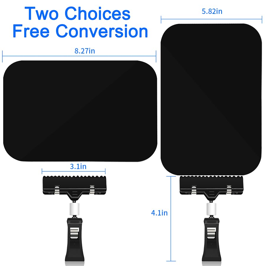 8 Pack Clip on Sign Holder, 8.2 x 5.8” Chalkboard Clips for Retail Store - color: 8 8.2 x 5.8" Black Clips