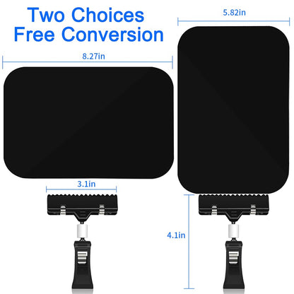 8 Pack Clip on Sign Holder, 8.2 x 5.8” Chalkboard Clips for Retail Store - color: 8 8.2 x 5.8" Black Clips