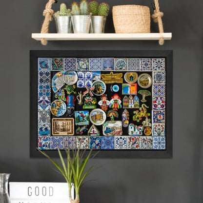 Chalkboard,Magnetic Chalk Board with Wood Frame,17.7" x 23.6",Black - color: Black, size: 17.7" x 23.6"