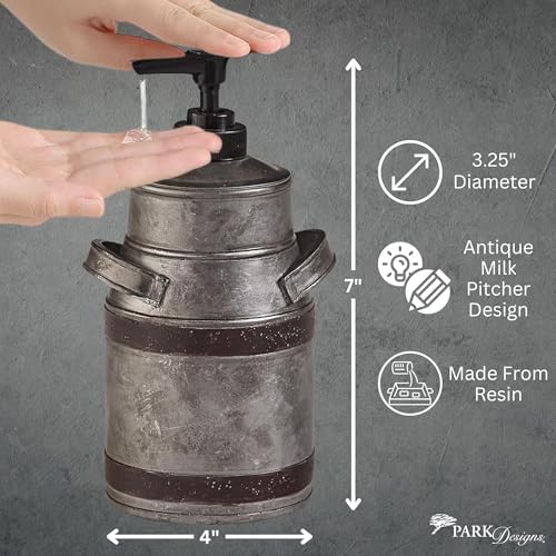Park Designs Milk Pitcher Soap Dispenser, Antique Gray - color: Milk Pitcher