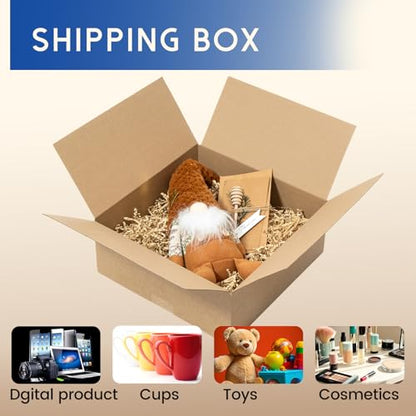 Mefleet 12x12x5" Shipping Boxes 25 Pack Corrugated Cardboard Box Brown - size: 12x12x5 inches (25 Pack)