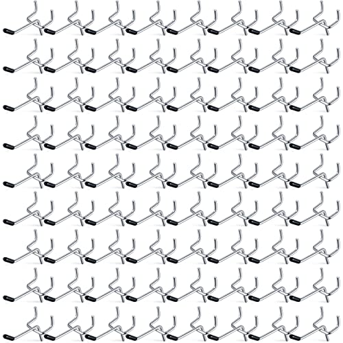 Moxweyeni 2 Inch 100 Pcs Pegboard Hooks Peg Board Stainless Steel Hangers - size: 2 Inch