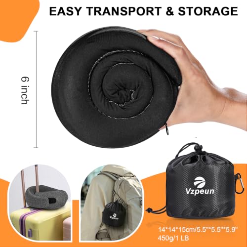 Travel Pillow - Hooded Neck Pillow Airplane Memory Foam Filling - color: Panda