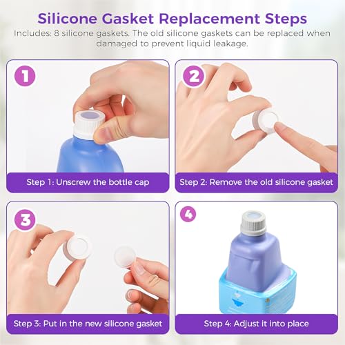 2 Refillable Replacement Bottle for Swiffer® Wet Jet™ Mop,500ml/17oz,Empty