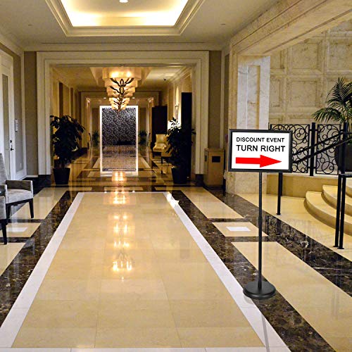 KOOV Sign Holder 11x17 inch Adjustable Floor Sign Stand - size: 11 x 17 Inches