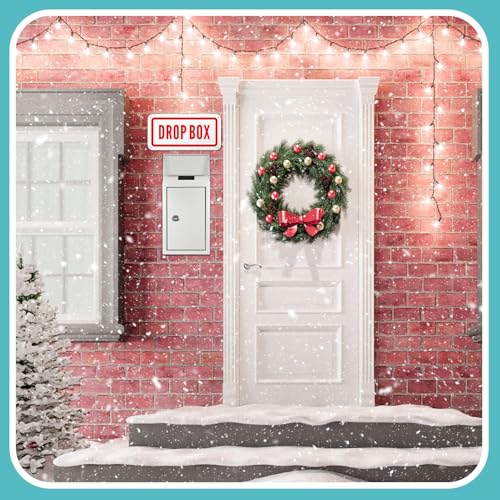 Yaocom Metal Key Drop Box with Lock, 2 Keys for Cash Donation Secure, White - color: White