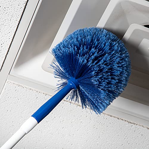 Sparta Round Duster Head, Soft Flagged Bristles, 9 Inch, Blue