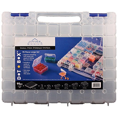 DotBox Large Set - 95 pcs - 94 Storage Boxes in a Carrying Case - size: large set