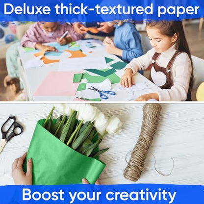 18" x 1200" (100 ft) Green Kraft Paper Roll (Case of 16 Rolls), Made in USA - color: Green, style: Bulk Case - 1 Color
