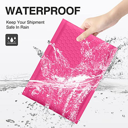 UCGOU Bubble Mailers 6x10" Usable Size 6x9" Padded Mailers Hot Pink 50 Pack - color: Hot Pink, size: 6x10" 50PC