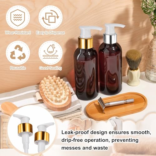 uxcell Soap Dispenser Pump Heads Gold/White 12 Pcs Pcs - color: Gold/White, size: 28/410